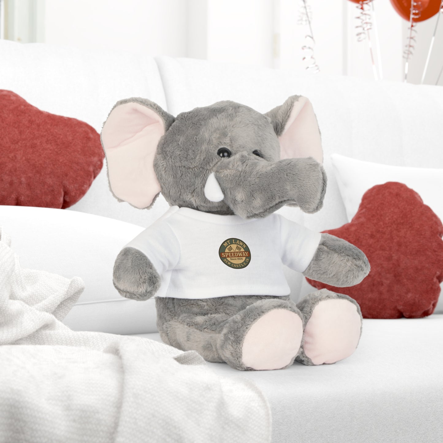 Mt Lawn Plush Toy with Custom T-Shirt
