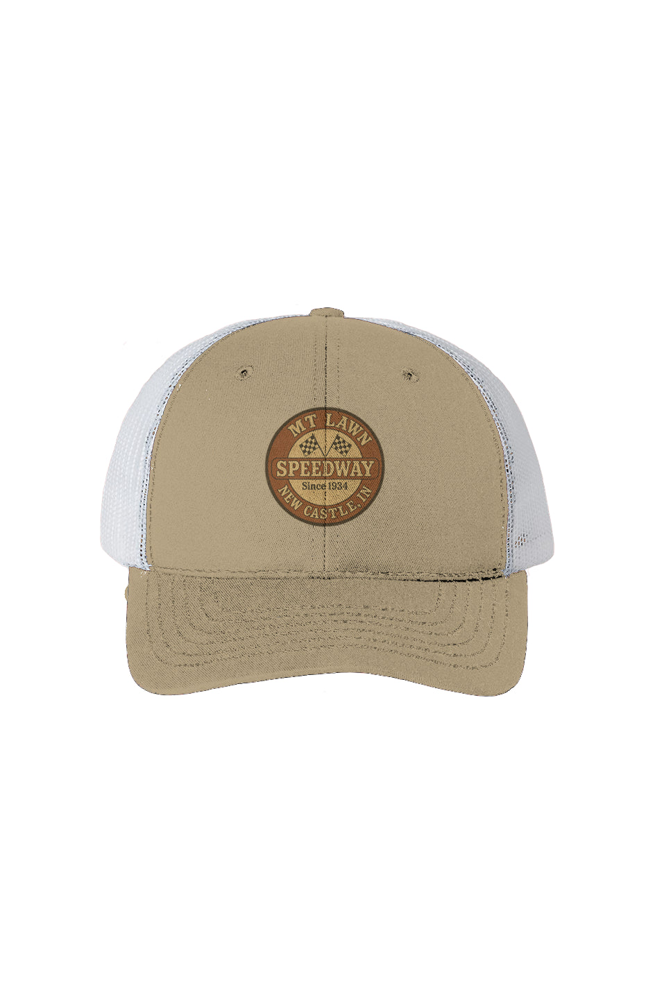 Mt Lawn USA-Made-White Mesh Trucker Cap