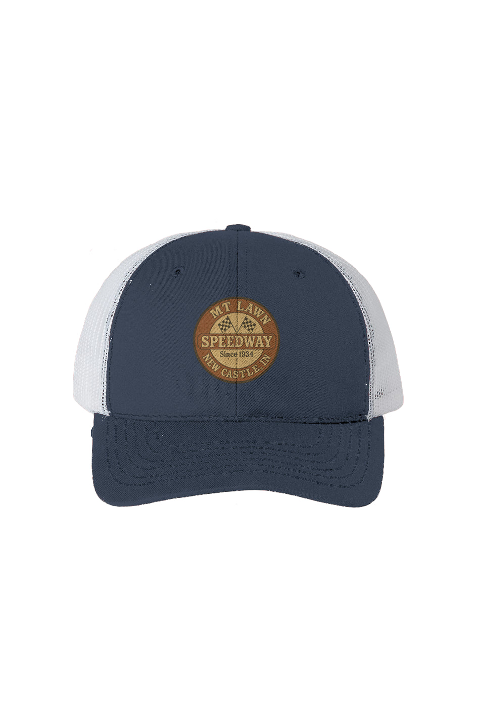 Mt Lawn USA-Made-White Mesh Trucker Cap