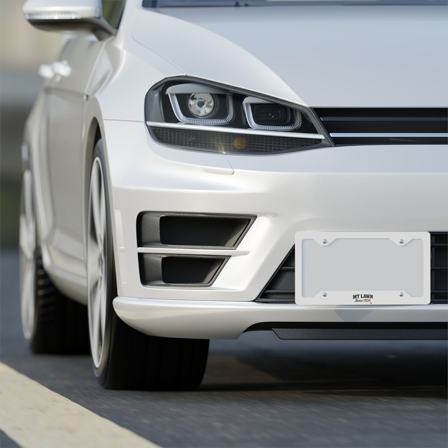Mt Lawn Custom Metal License Plate