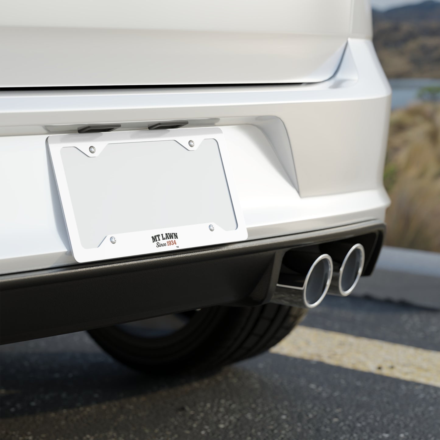 Mt Lawn Custom Metal License Plate