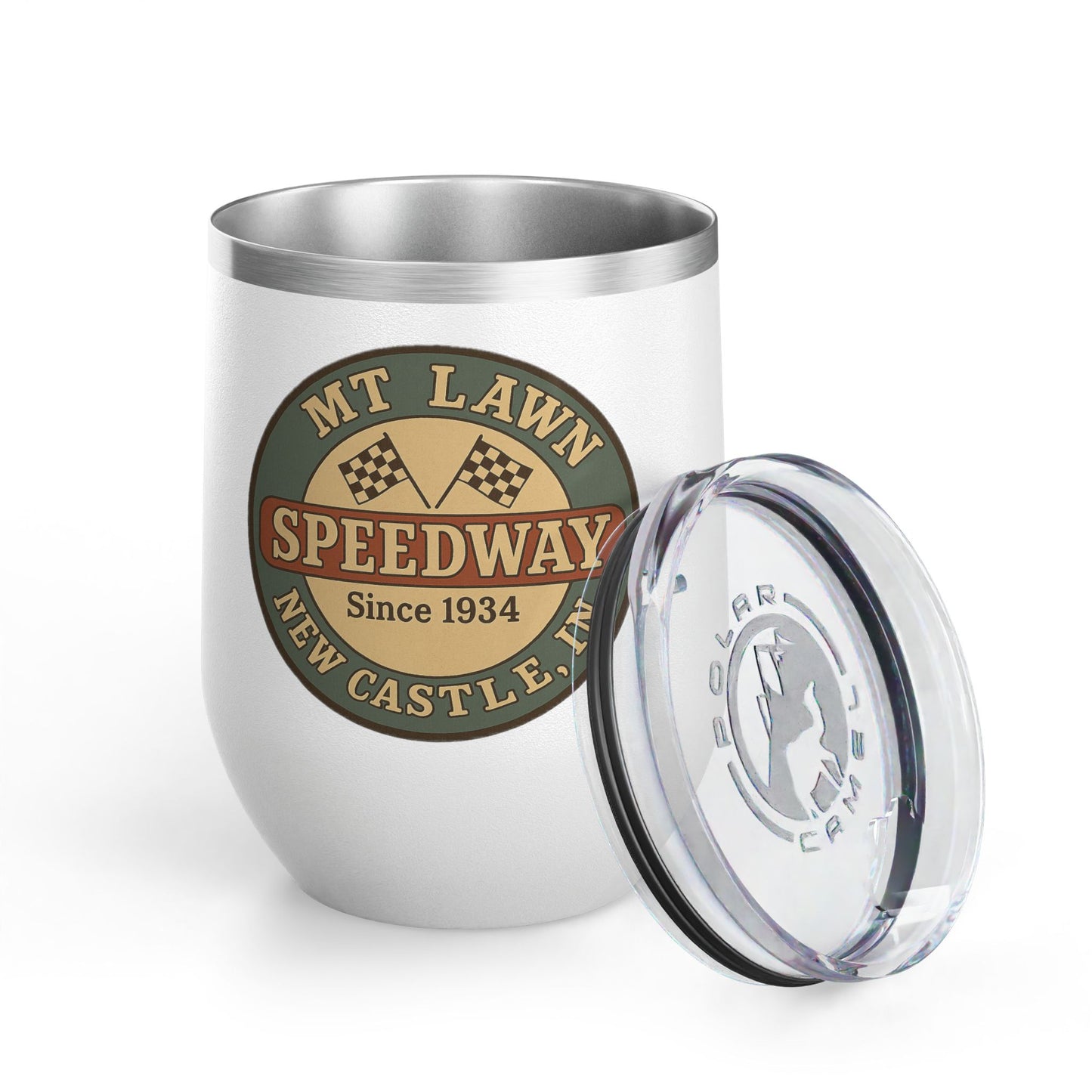 Mt Lawn Speedway Wine Tumbler, 12oz