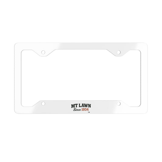 Mt Lawn Custom Metal License Plate