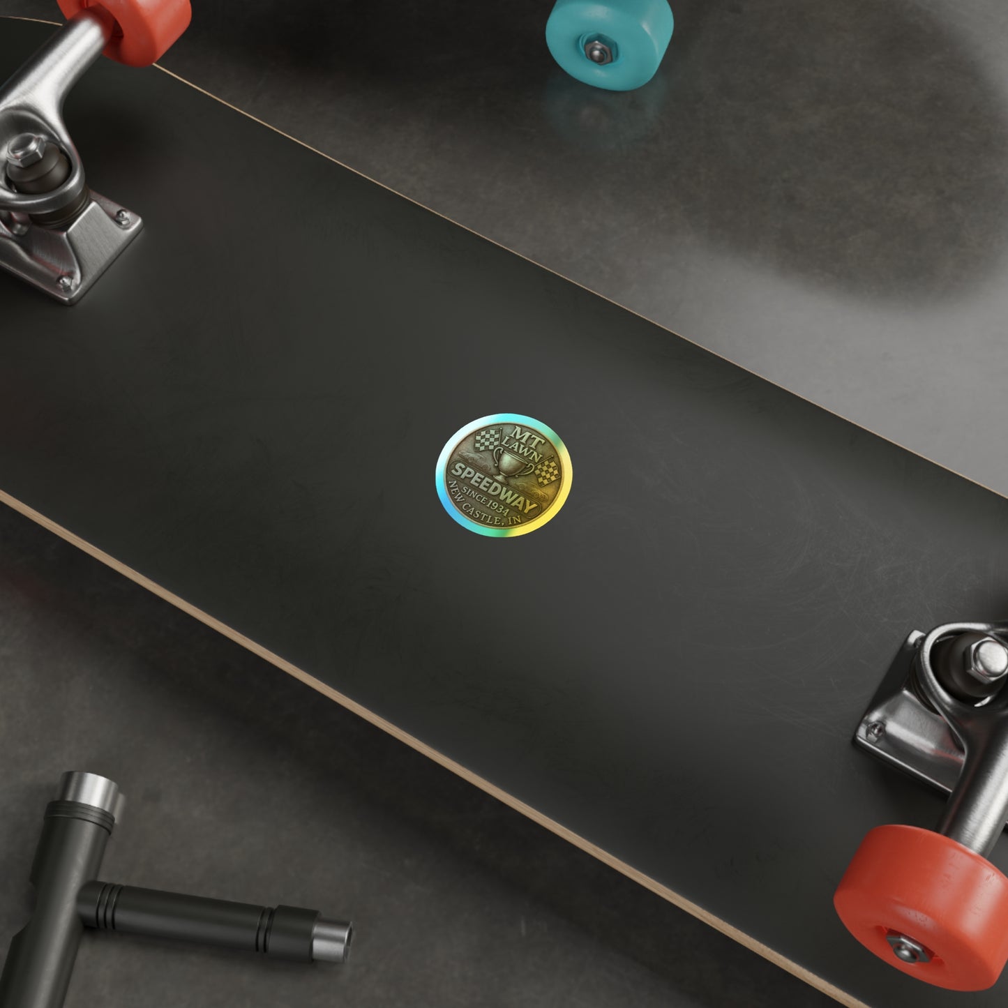 Mt Lawn Trophy Holographic Die-Cut Sticker