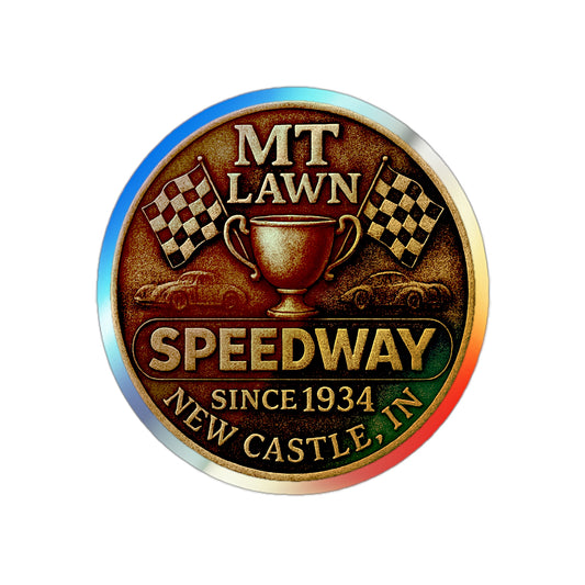 Mt Lawn Trophy Holographic Die-Cut Sticker