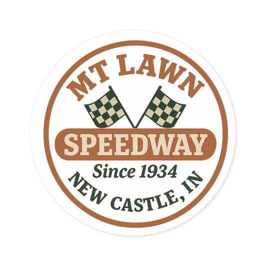 Mt Lawn Speedway Round Stickers