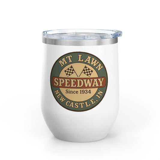 Mt Lawn Speedway Wine Tumbler, 12oz
