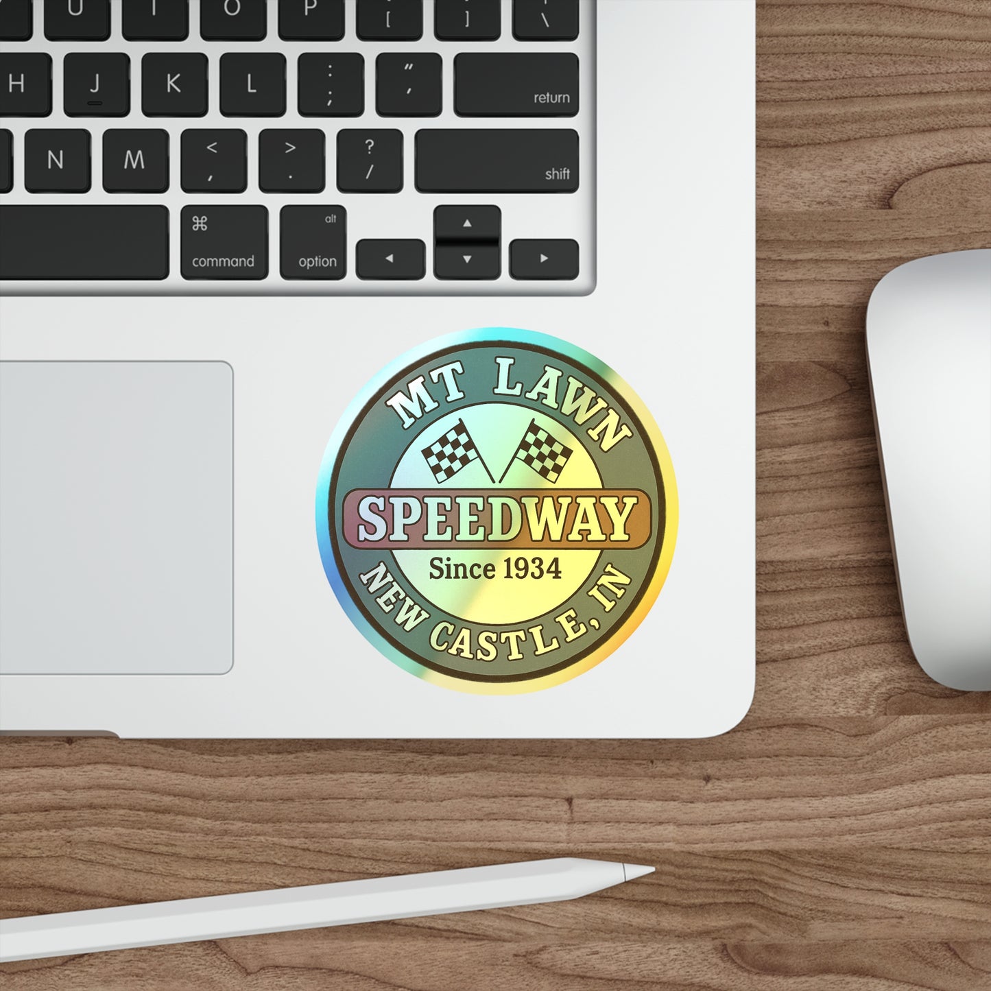 Mt Lawn Vintage Holographic Sticker